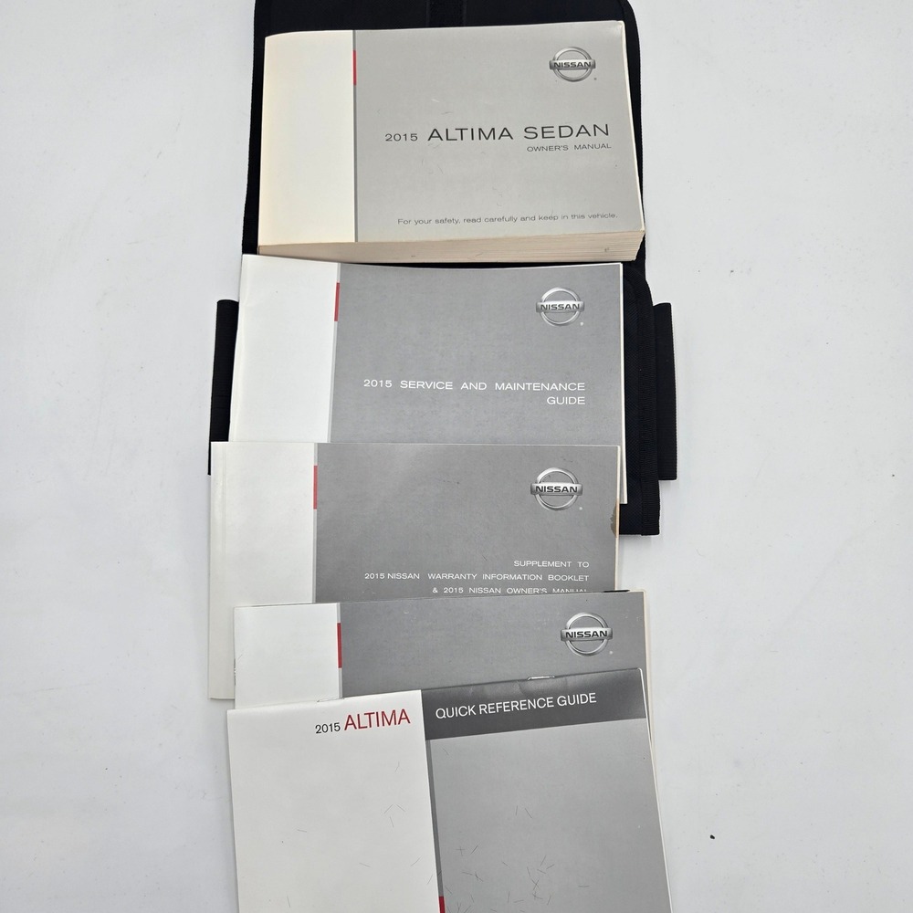OEM 2015 Nissan Altima Sedan Owner's Manual Book Set W/ Case